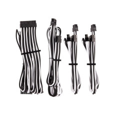 Mastermind Power Supply Sleeved Cables – white/Black